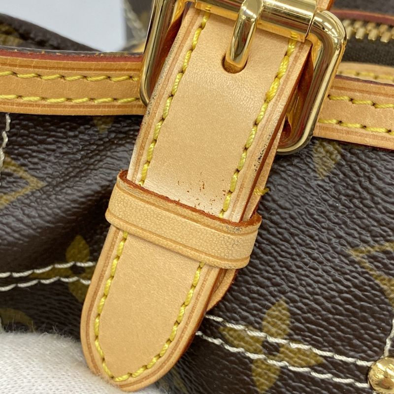 Louis Vuitton Handbag Monogram Rivet M40140 Brown Ladies