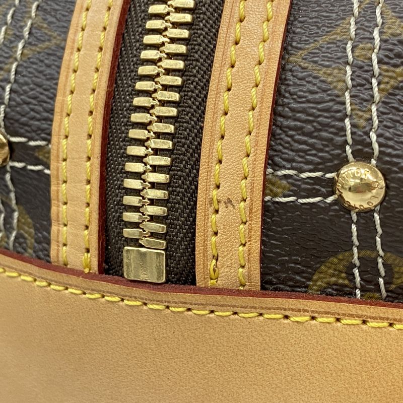 Louis Vuitton Handbag Monogram Rivet M40140 Brown Ladies