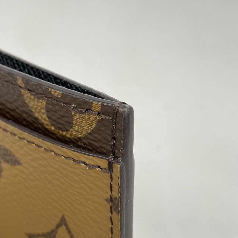 Louis Vuitton Card Case Monogram Reverse Porte Carte Sample M69161 Brown Ladies