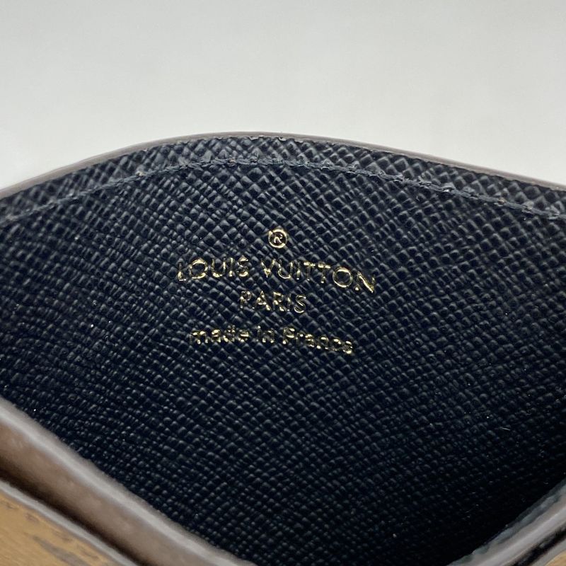 Louis Vuitton Card Case Monogram Reverse Porte Carte Sample M69161 Brown Ladies