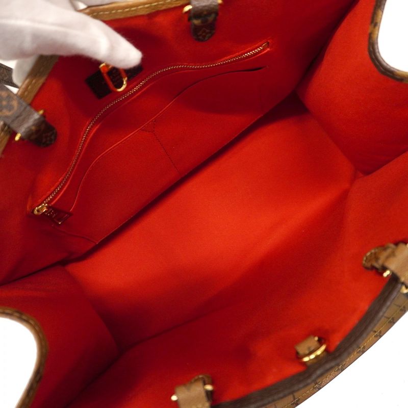 Louis Vuitton Tote Bag Monogram Giant Reverse on the Go GM M44576 Brown 2way