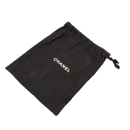 Chanel Flat Shoes 38 C Women's - G35389 Black X Gold Chain Outsole Reupholstered