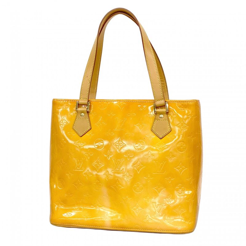 Louis Vuitton Tote Bag Vernis Houston M91054 Rose Women's