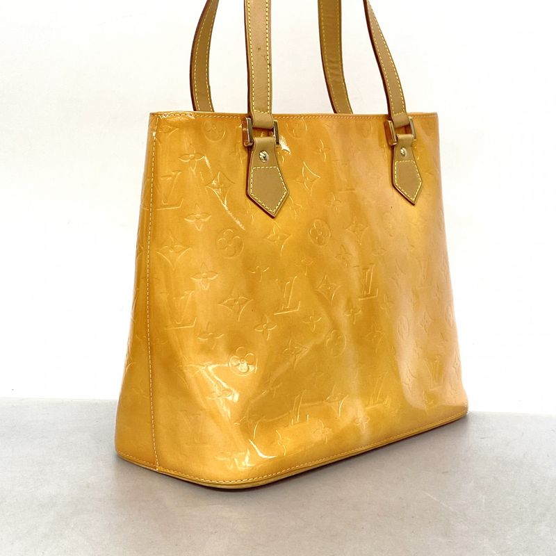 Louis Vuitton Tote Bag Vernis Houston M91054 Rose Women's