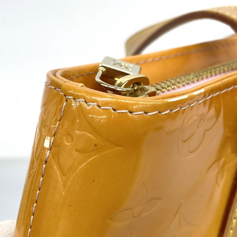 Louis Vuitton Tote Bag Vernis Houston M91054 Rose Women's