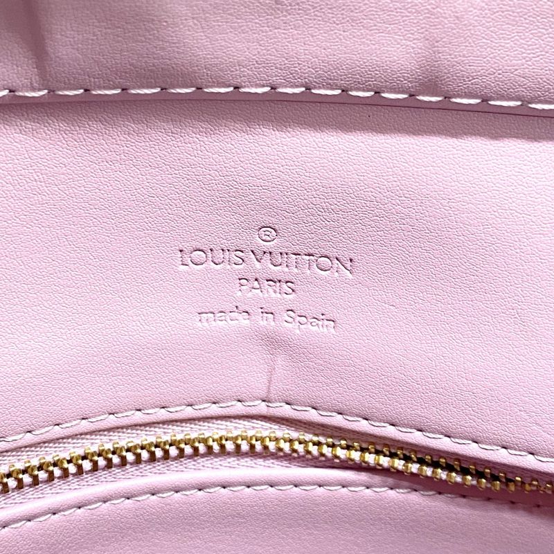 Louis Vuitton Tote Bag Vernis Houston M91054 Rose Women's