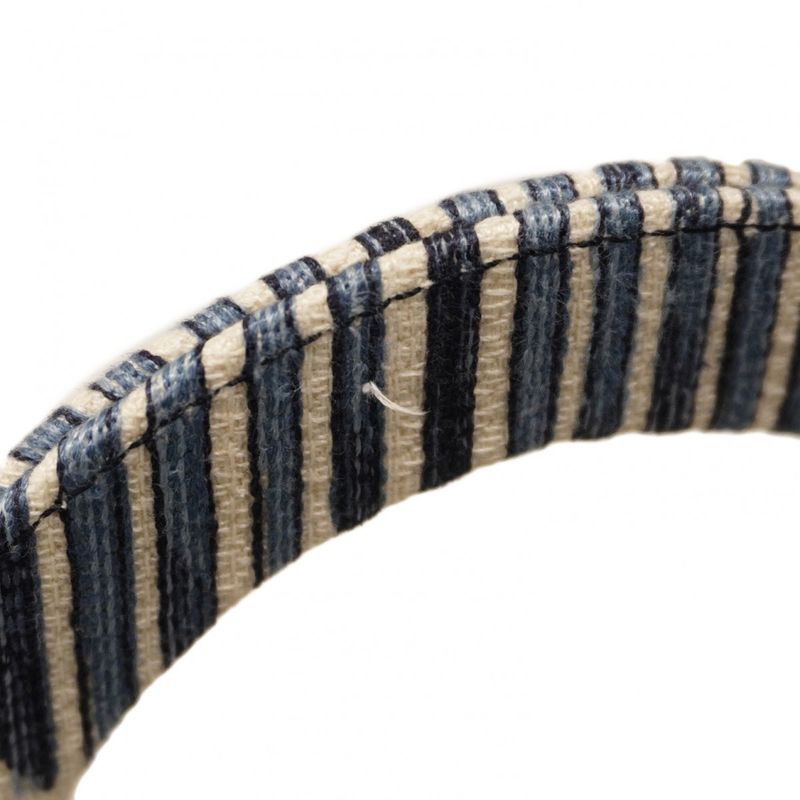 Christian Dior Handbag Lady D Light Canvas Blue White Chien Pan Gold Hardware