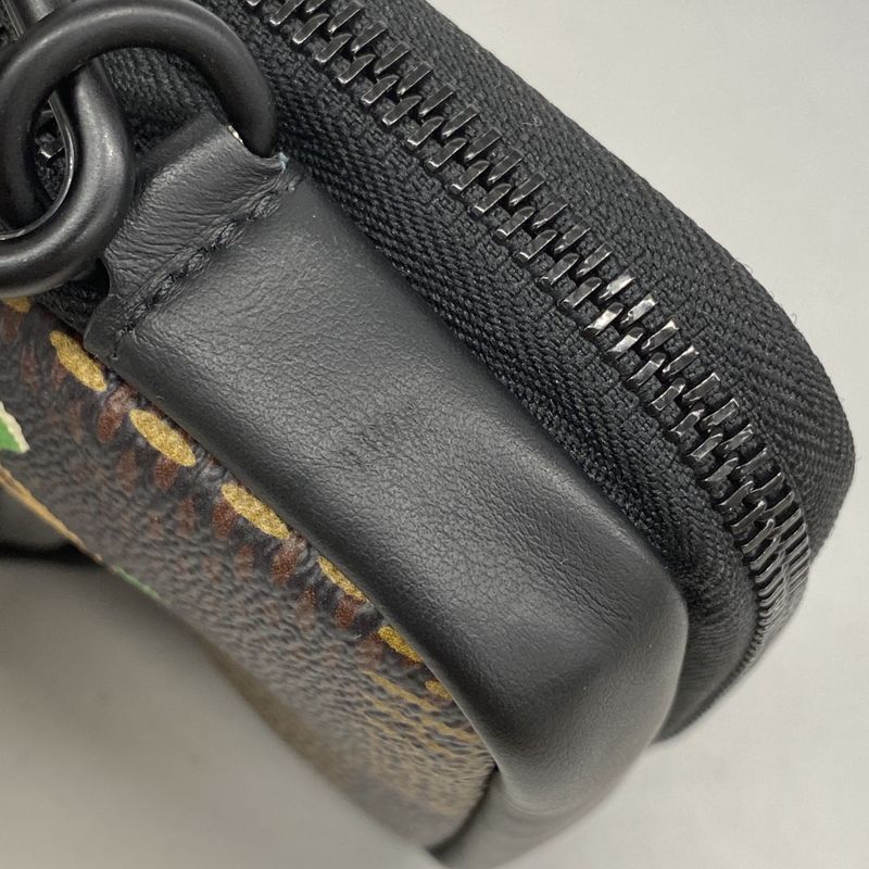 Louis Vuitton Shoulder Bag Damier Giant Double Phone Pouch N40377 Brown Men's