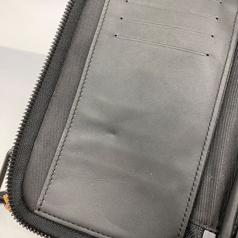 Louis Vuitton Shoulder Bag Damier Giant Double Phone Pouch N40377 Brown Men's