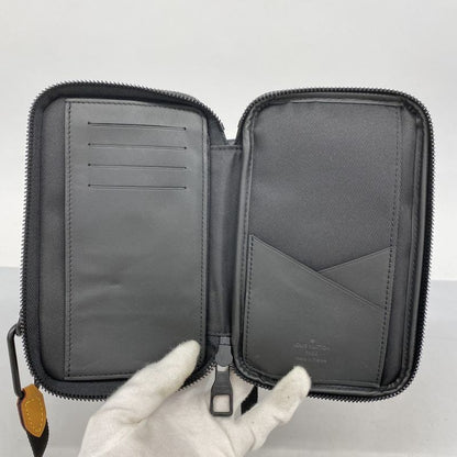 Louis Vuitton Shoulder Bag Damier Giant Double Phone Pouch N40377 Brown Men's