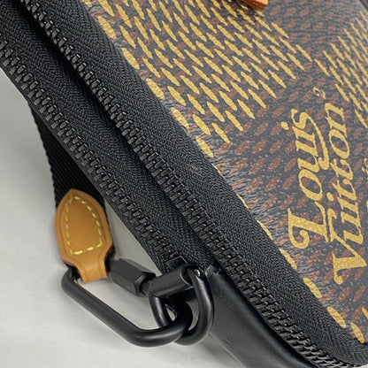 Louis Vuitton Shoulder Bag Damier Giant Double Phone Pouch N40377 Brown Men's