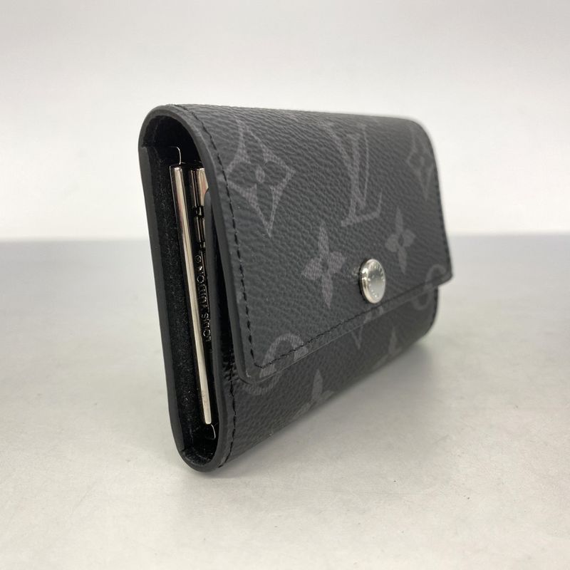 Louis Vuitton Key Case Monogram ・eclipse Multicles 6 M82603 Black Men's