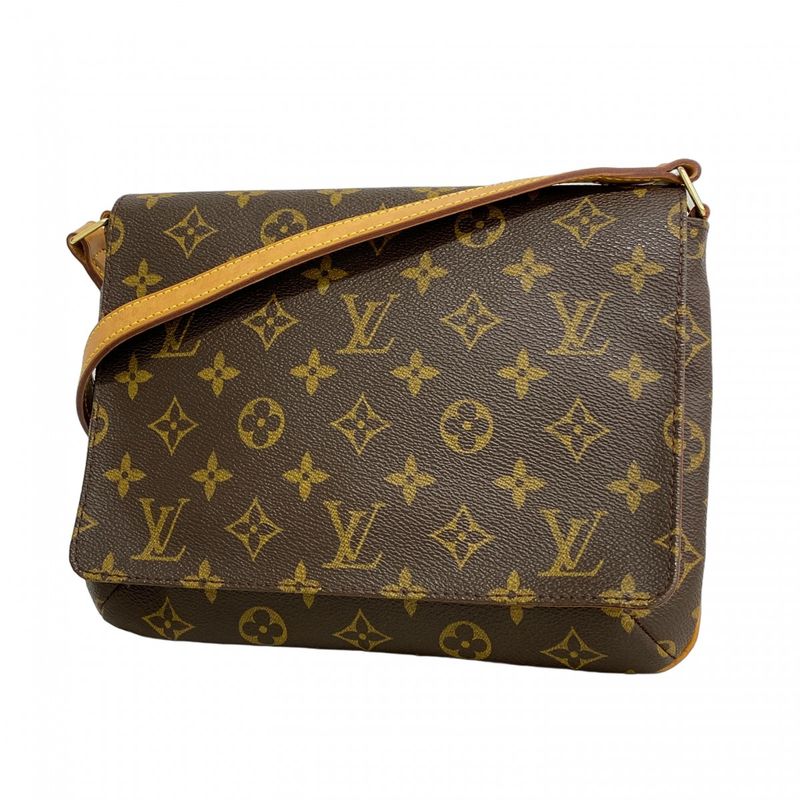 Louis Vuitton Shoulder Bag Monogram Musette Tango Short Strap M51257 Brown
