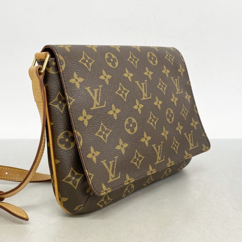 Louis Vuitton Shoulder Bag Monogram Musette Tango Short Strap M51257 Brown