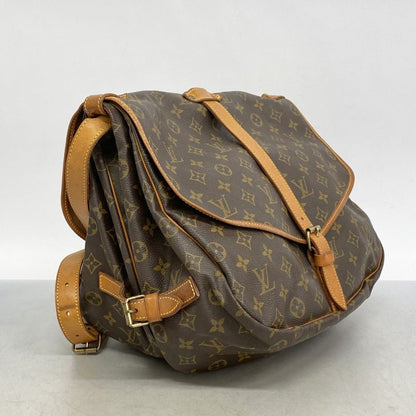 Louis Vuitton Shoulder Bag Monogram Saumur 35 M42254 Brown Ladies
