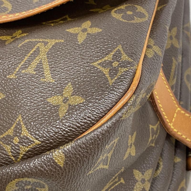 Louis Vuitton Shoulder Bag Monogram Saumur 35 M42254 Brown Ladies