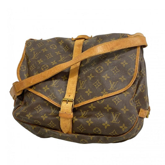 Louis Vuitton Shoulder Bag Monogram Saumur 35 M42254 Brown Ladies