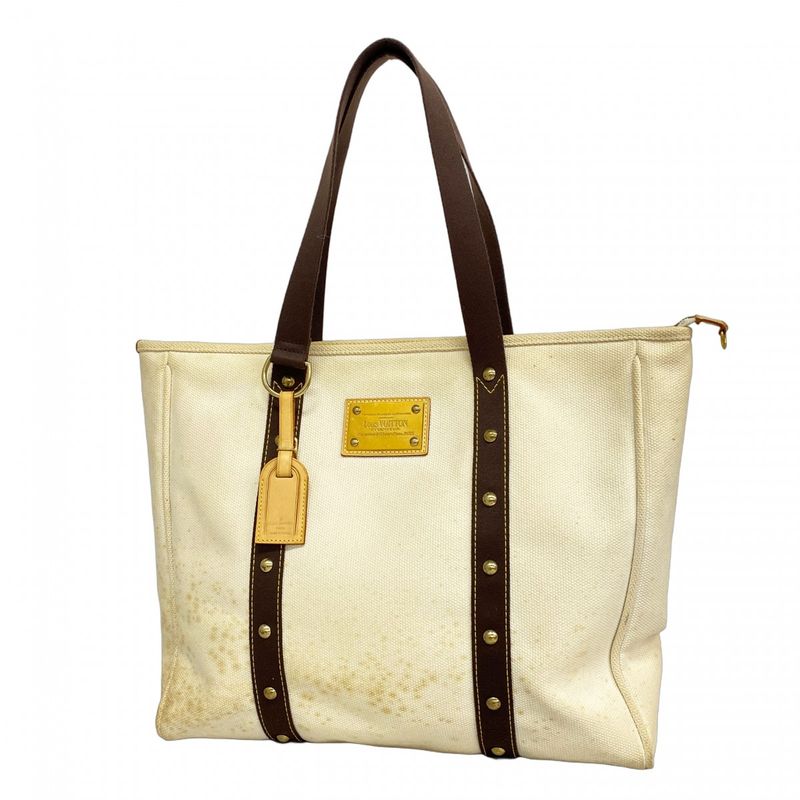 Louis Vuitton Tote Bag Antigua Cabas GM M40033 Beige Ladies