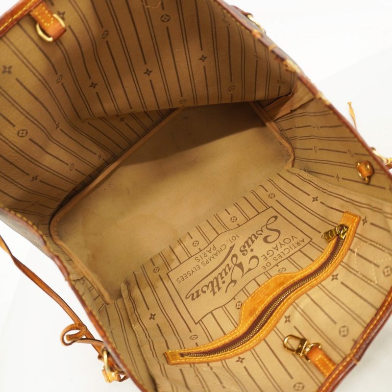 Louis Vuitton Tote Bag Monogram Neverfull MM M40156 Brown Ladies