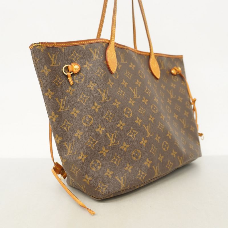 Louis Vuitton Tote Bag Monogram Neverfull MM M40156 Brown Ladies