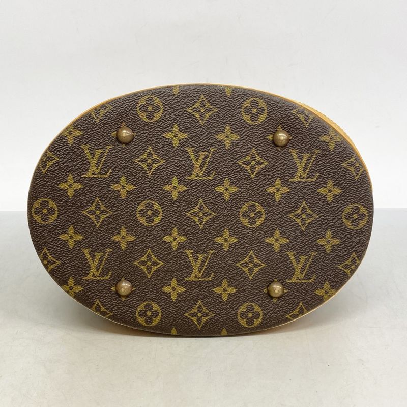 Louis Vuitton Tote Bag Monogram Bucket GM M42236 Brown Ladies