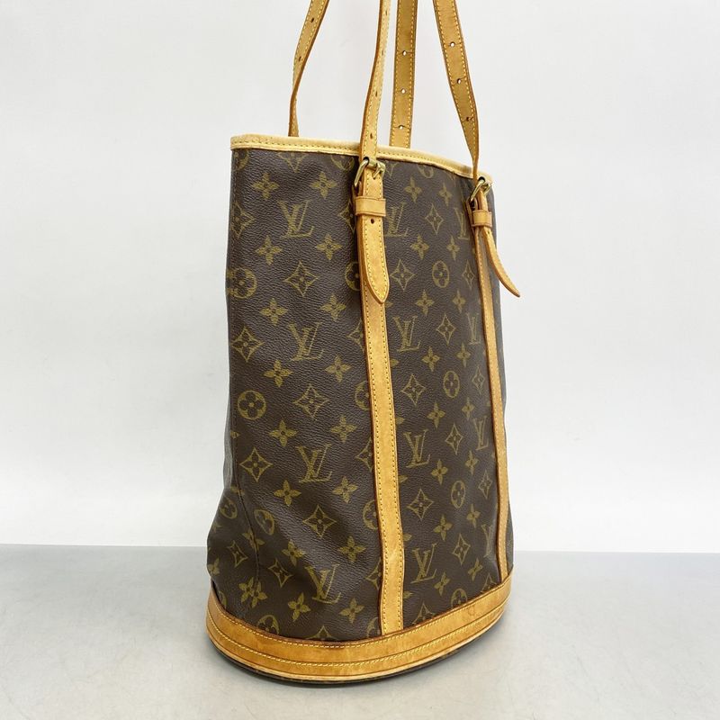 Louis Vuitton Tote Bag Monogram Bucket GM M42236 Brown Ladies