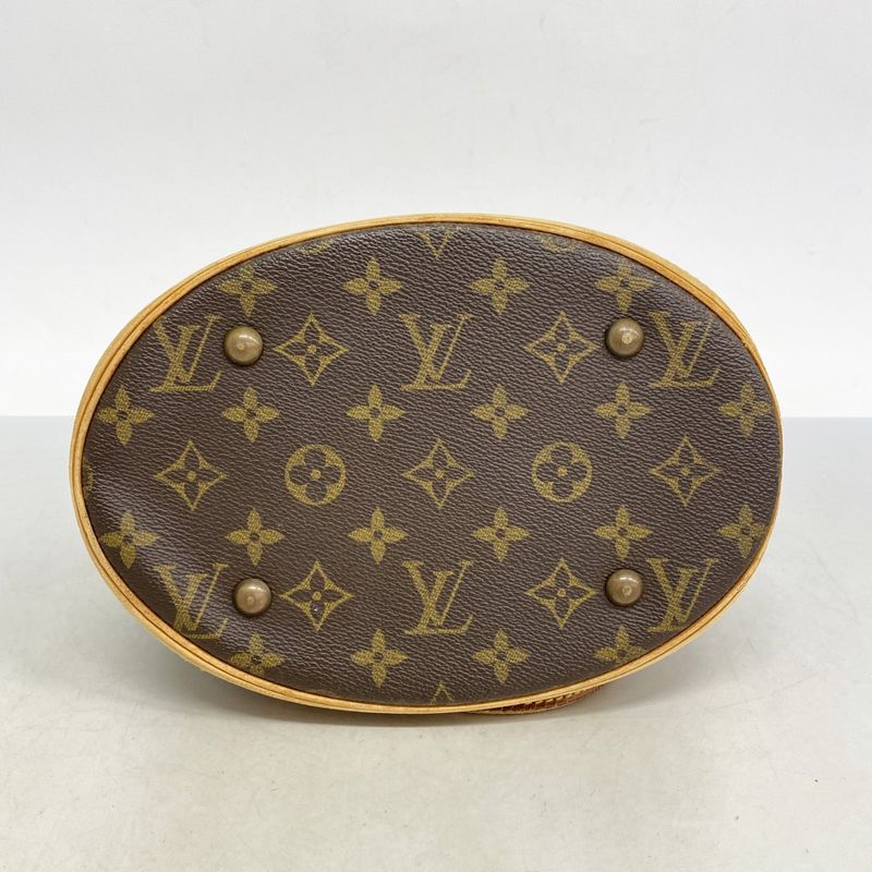 Louis Vuitton Tote Bag Monogram Bucket PM M42238 Brown Ladies