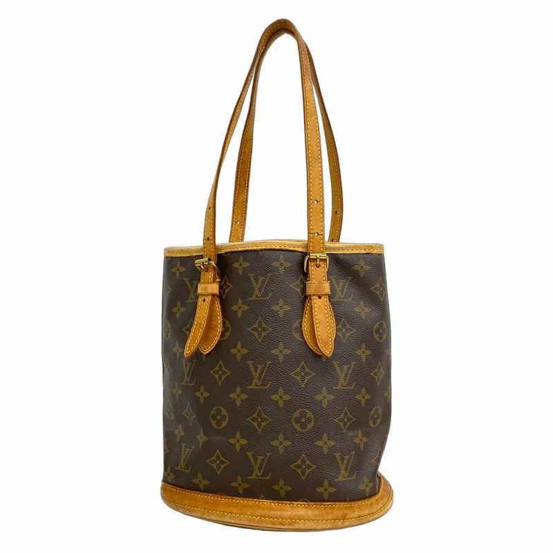 Louis Vuitton Tote Bag Monogram Bucket PM M42238 Brown Ladies