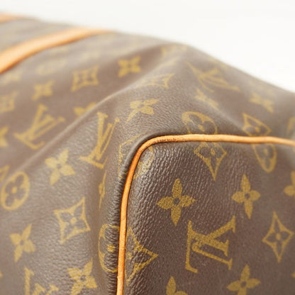 Louis Vuitton Boston Bag Monogram Keepall 55 M41424 Brown Men Women Unisex