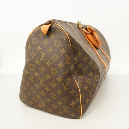 Louis Vuitton Boston Bag Monogram Keepall 55 M41424 Brown Men Women Unisex