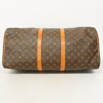 Louis Vuitton Boston Bag Monogram Keepall 55 M41424 Brown Men Women Unisex