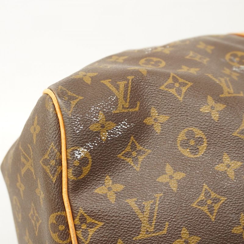 Louis Vuitton Boston Bag Monogram Keepall 55 M41424 Brown Men Women Unisex