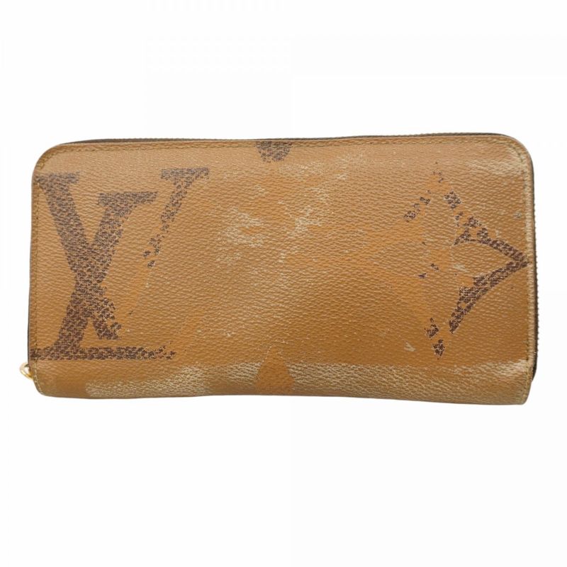 Louis Vuitton Long Wallet Monogram Giant Reverse Zippy Wallet M69353 Brown