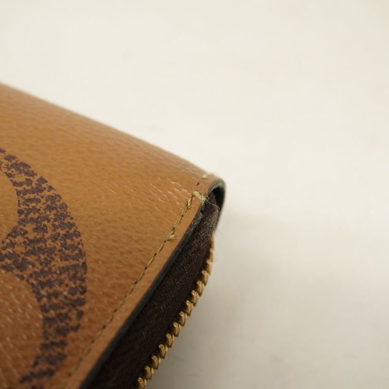 Louis Vuitton Long Wallet Monogram Giant Reverse Zippy Wallet M69353 Brown