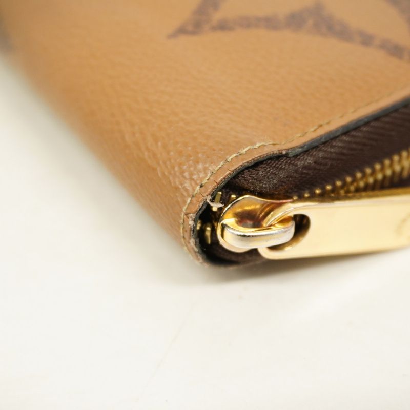 Louis Vuitton Long Wallet Monogram Giant Reverse Zippy Wallet M69353 Brown