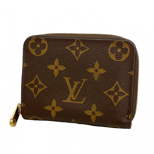 Louis Vuitton Coin Case Monogram Zippy Coin Purse M60067 Brown Men Women Unisex