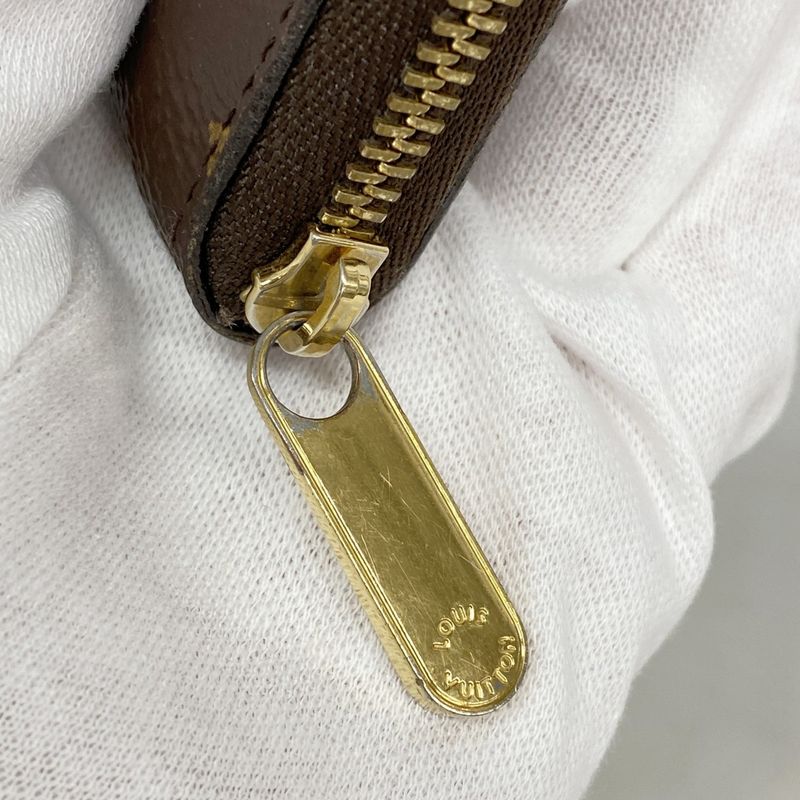 Louis Vuitton Coin Case Monogram Zippy Coin Purse M60067 Brown Men Women Unisex