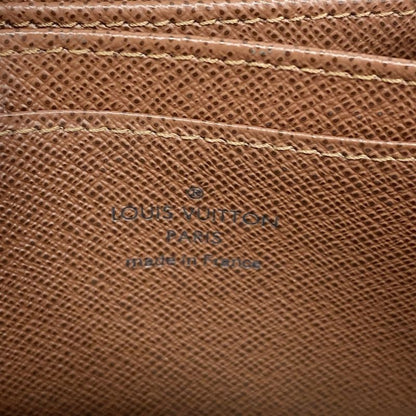Louis Vuitton Coin Case Monogram Zippy Coin Purse M60067 Brown Men Women Unisex