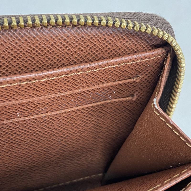 Louis Vuitton Coin Case Monogram Zippy Coin Purse M60067 Brown Men Women Unisex