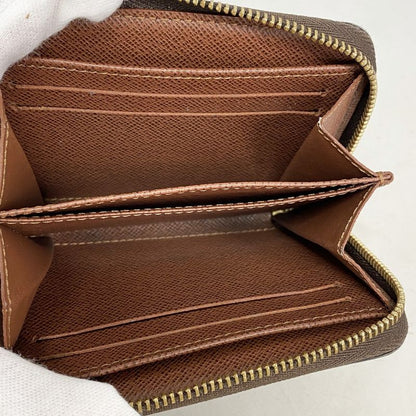 Louis Vuitton Coin Case Monogram Zippy Coin Purse M60067 Brown Men Women Unisex