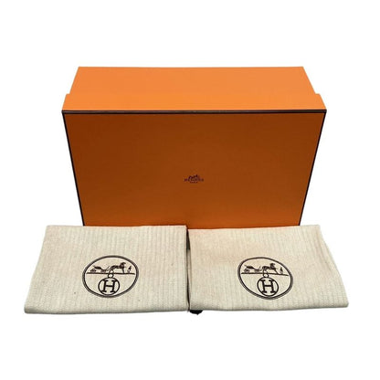 Hermes Mule 38 Women's Oz Black Silver Hardware Kelly Buckle Outsole Reupholster