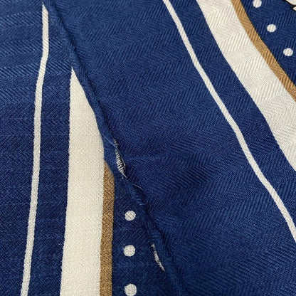 Hermes Shawl Carre Geant 140 Navy X Ivory X Multi Tatouages Marins Bandana
