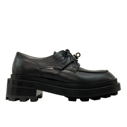 Hermes Loafers 35 1 2 Women's First Black Kelly Hardware Silver Hardware