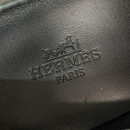 Hermes Loafers 35 1 2 Women's First Black Kelly Hardware Silver Hardware