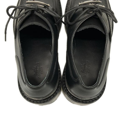 Hermes Loafers 35 1 2 Women's First Black Kelly Hardware Silver Hardware