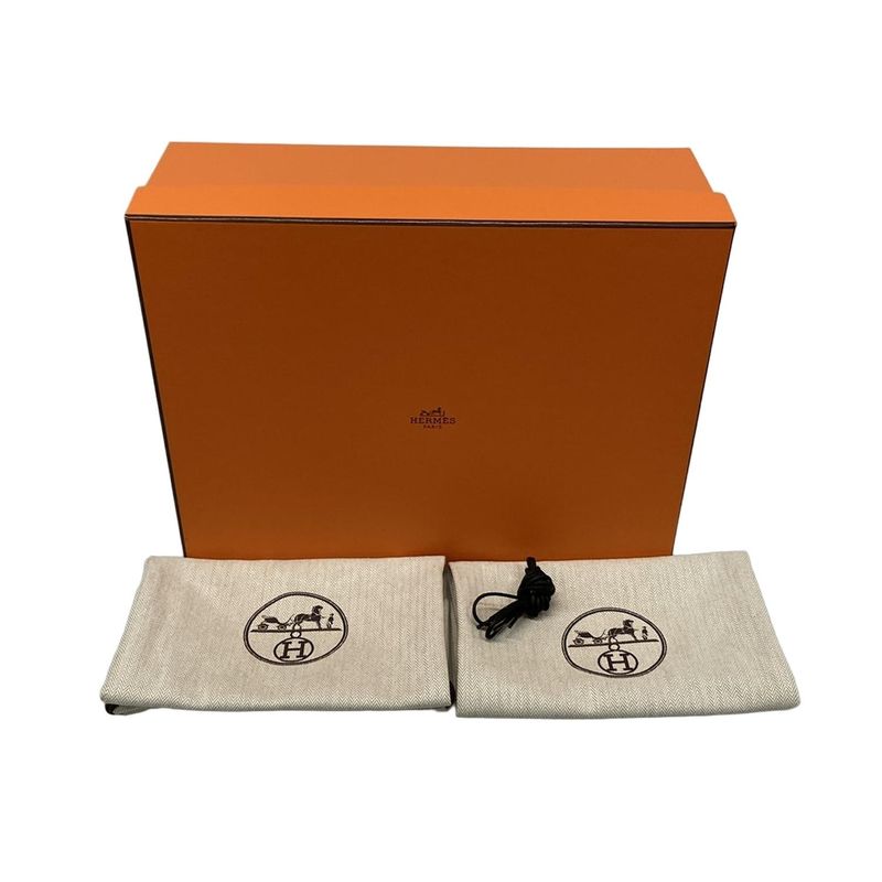 Hermes Loafers 35 1 2 Women's First Black Kelly Hardware Silver Hardware