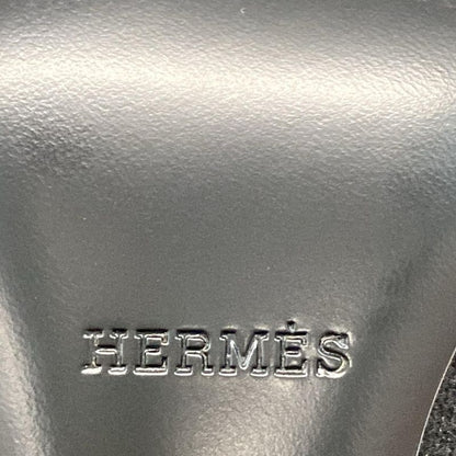 Hermes Short Boots 36 Women's Volver Black Knit Boots Leather