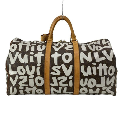 Louis Vuitton Boston Bag Graffiti Keepall 50 M92197 Argent