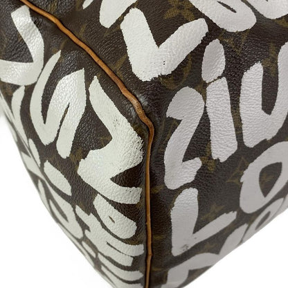 Louis Vuitton Boston Bag Graffiti Keepall 50 M92197 Argent