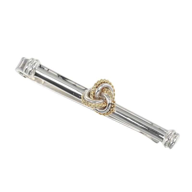 Tiffany & Co Knot Silver 925 X 18k Yellow Gold Women's Tie Pin